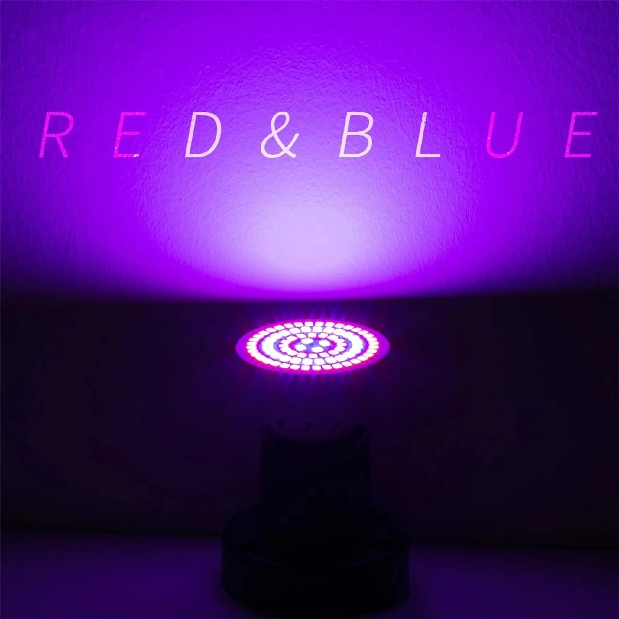 7W GU10 80LED Pflanzenlampe – Grow Lampe für Zimmerpflanzen, Gemüse & Blumen