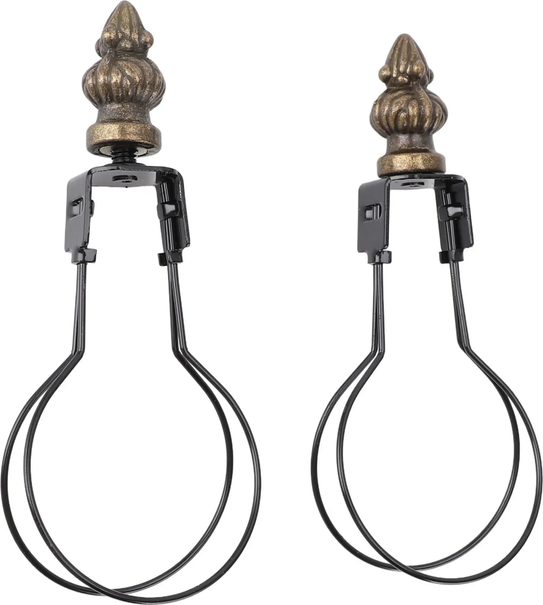 2er-Set Lampe Glühbirne Clip Adapter – Schwarz