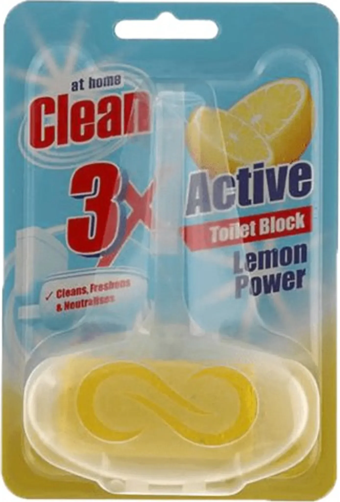 -Clean WC-Hänger Zitrone – At Home Clean Toilet Block Lemon, 40 g