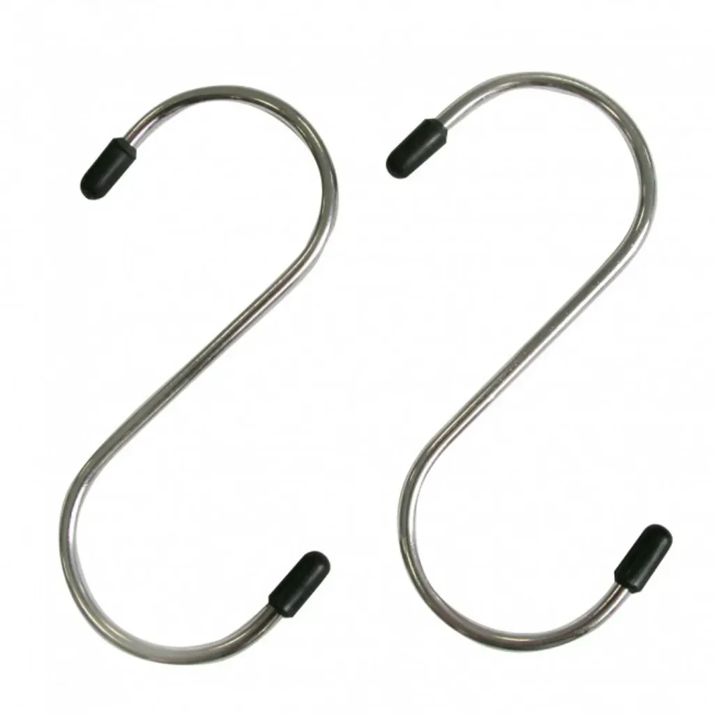 TOP STAR S-Haken 13 cm – 2 Stück, verchromt