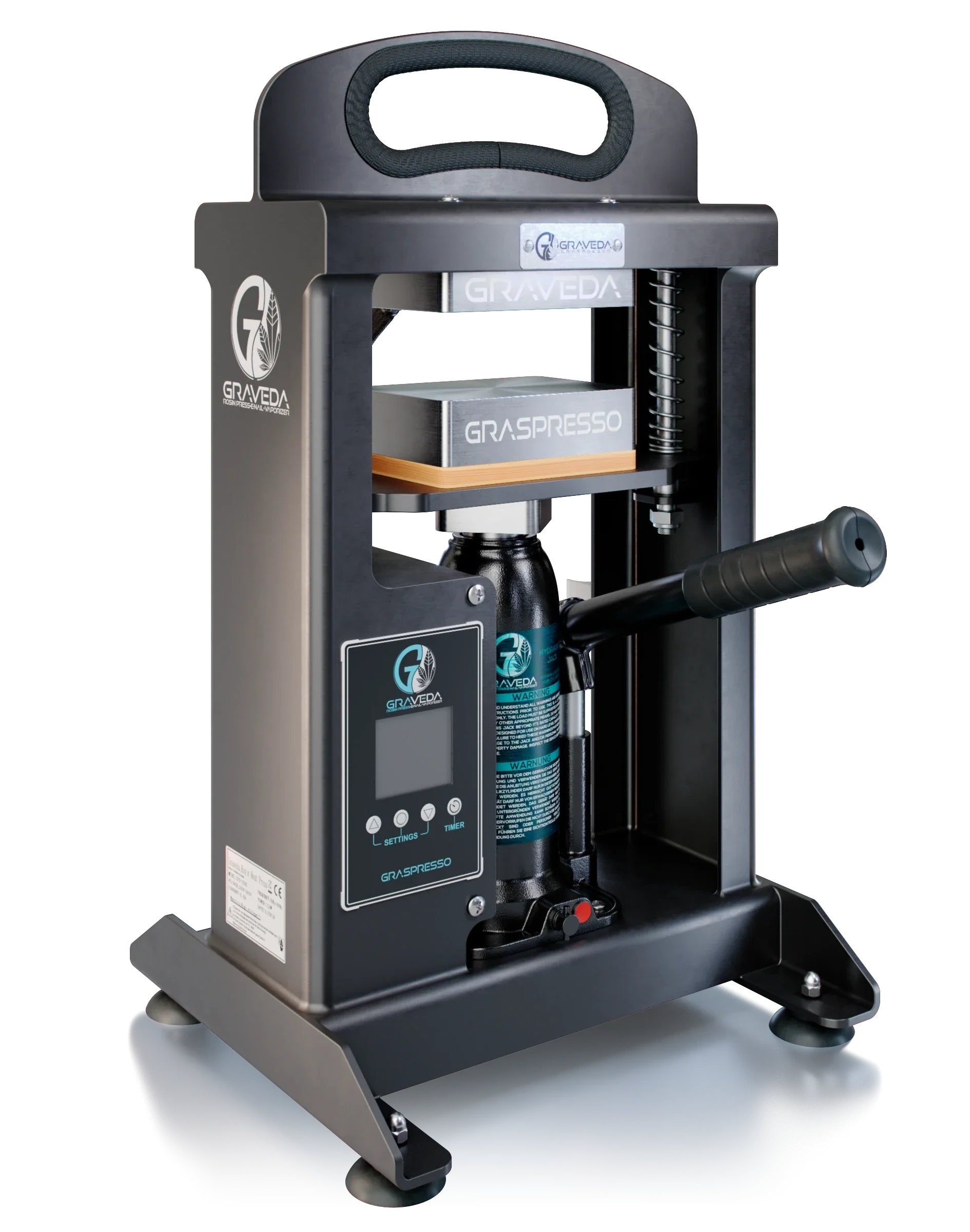 GRAVEDA - Graspresso GP6003 Rosin Presse 3 t 10 x 7,5 cm Heizplatten