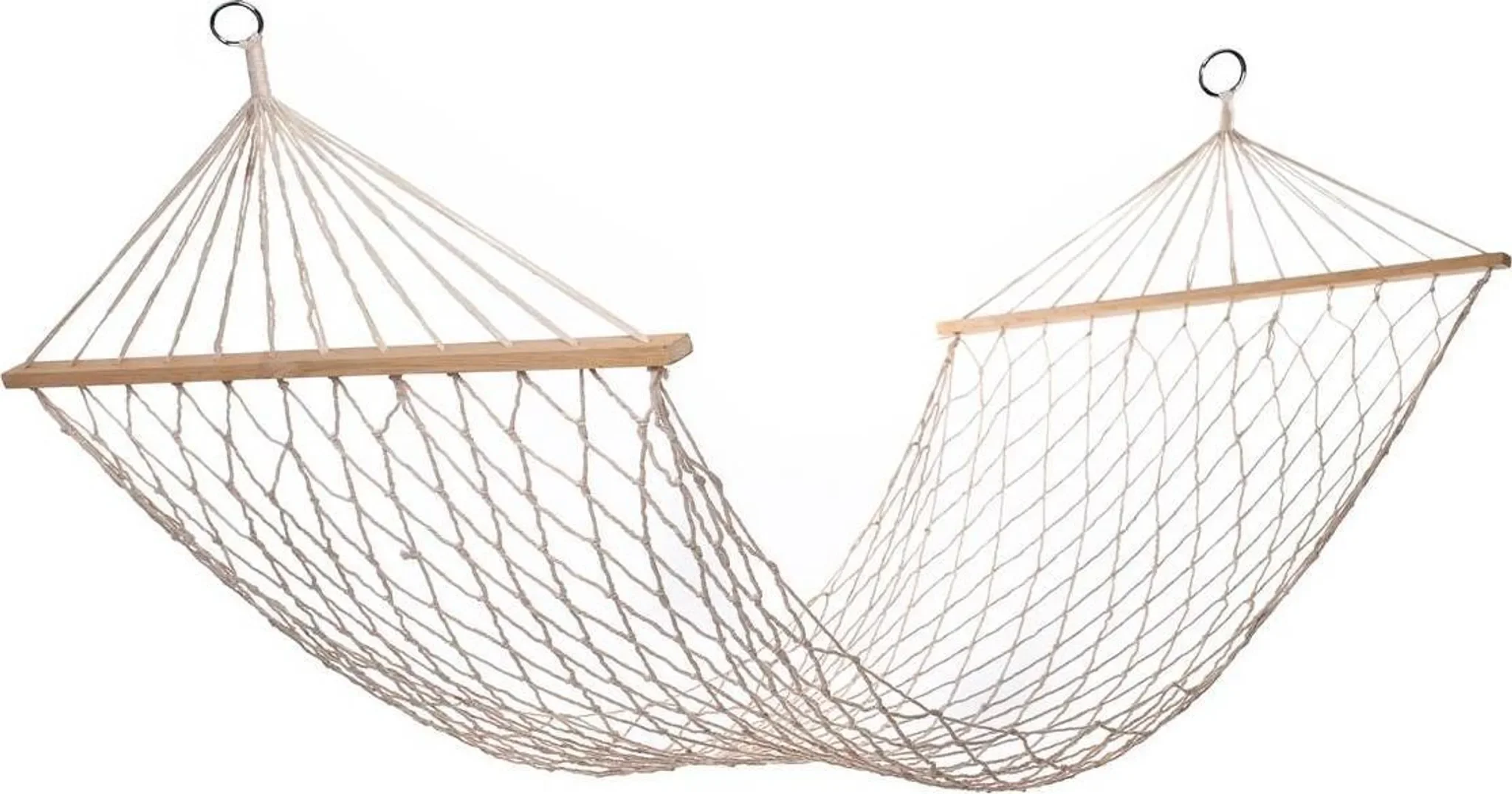 GLÜCKLICHES GRÜN Hängeliege Netz 200×80 cm, weiß