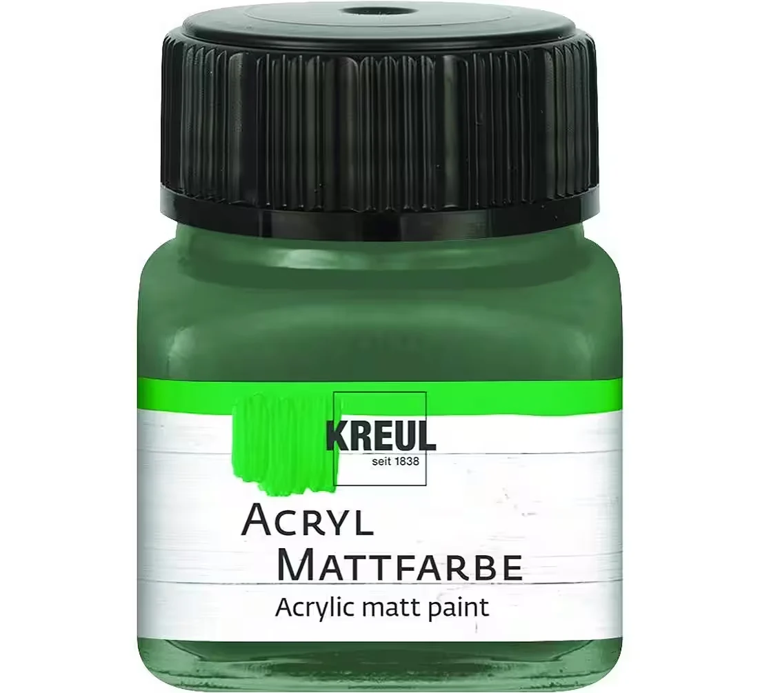 KREUL Acryl Mattfarbe – Russisch Grün, 20 ml