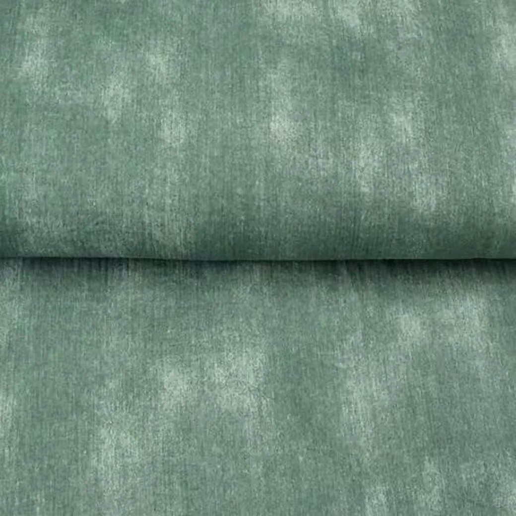 Baumwollstoff Musselin – Batik Stonewashed, grün