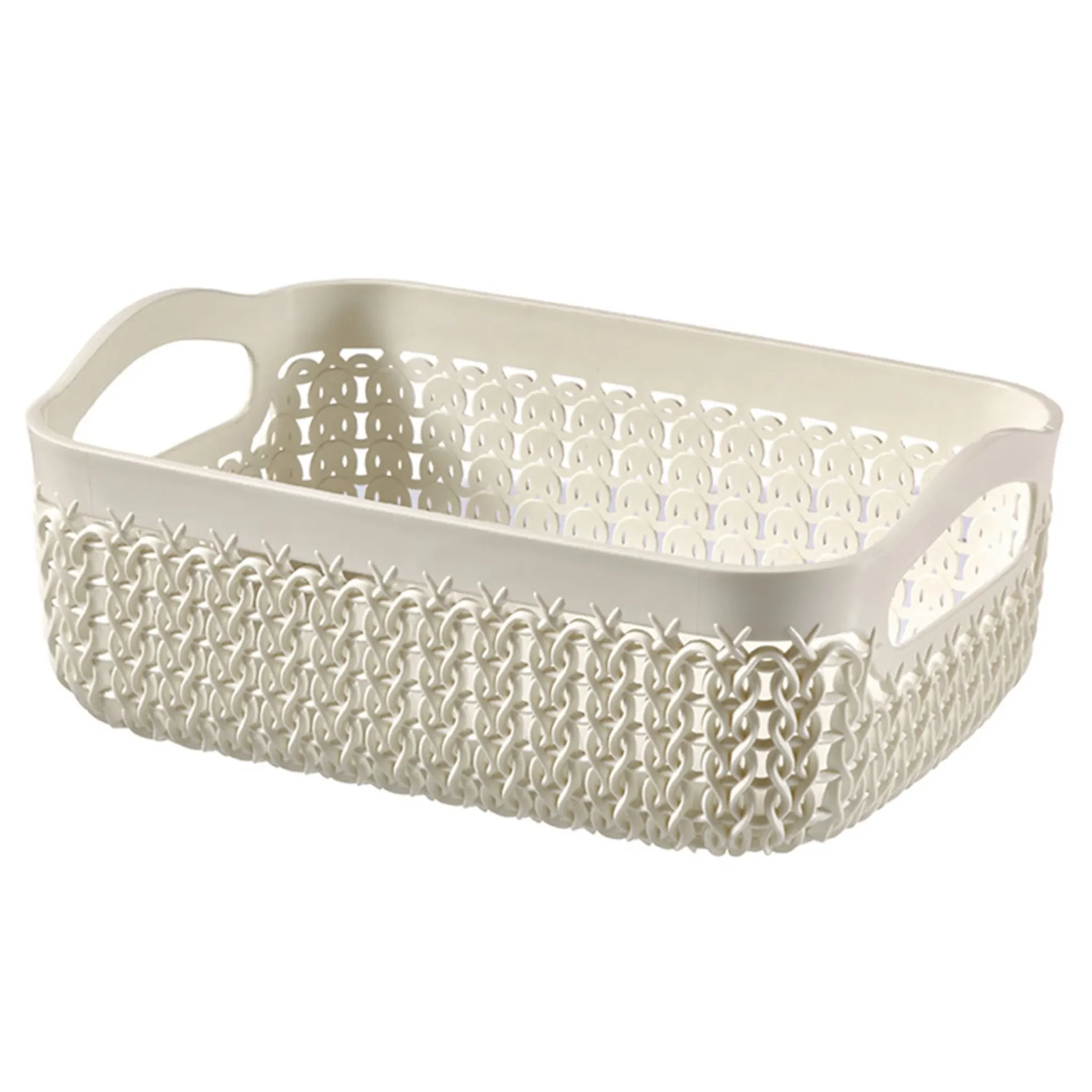 CURVER Aufbewahrungskorb „Knit A6“ – Creme