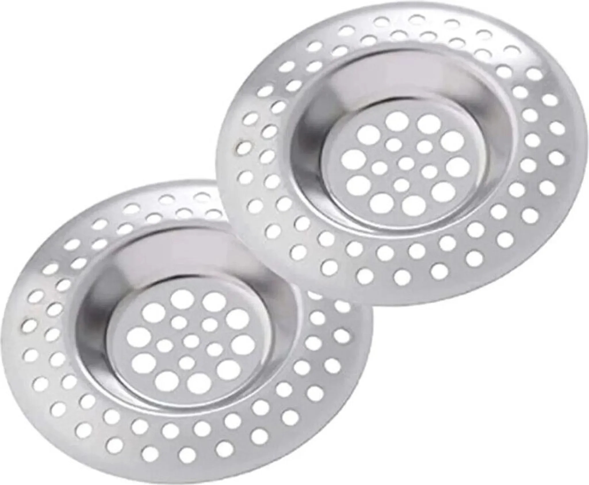 2x Abflusssieb Haarsieb Edelstahl