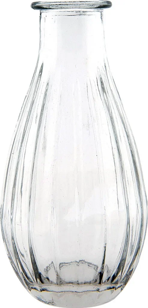 Clayre & Eef Vase Ø7x14 cm – Glas, Transparent