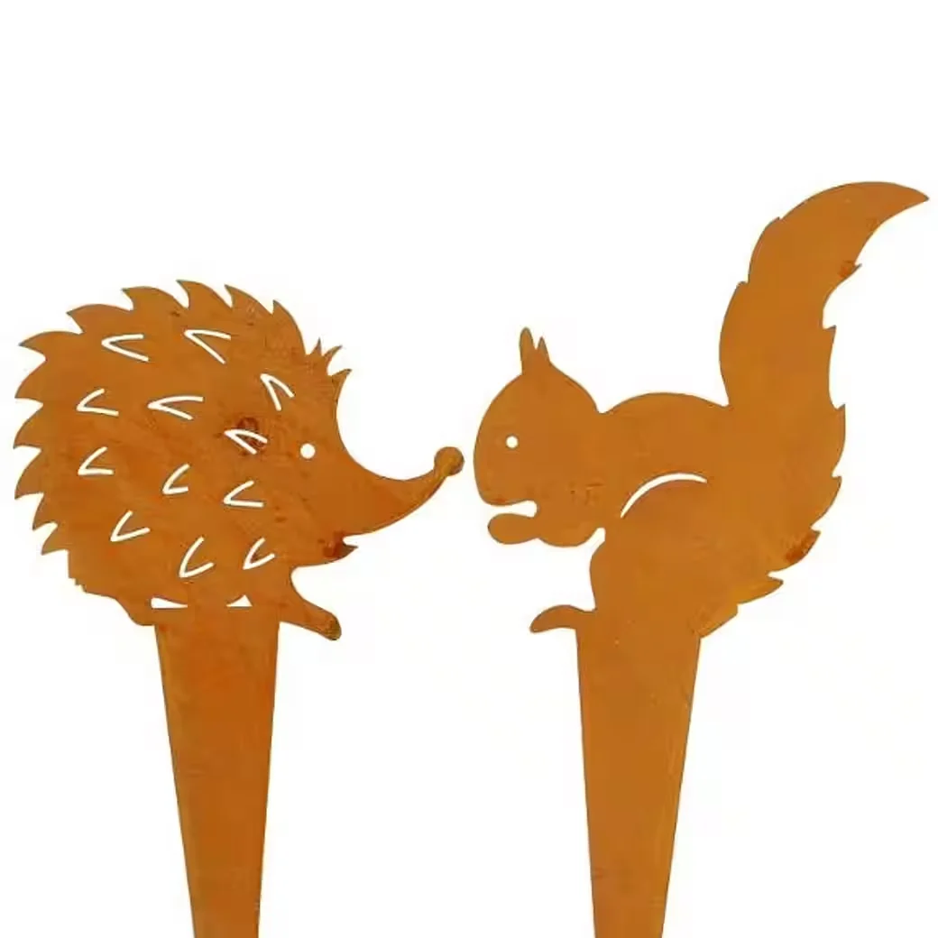 Dekostecker Igel & Eichhörnchen – 2er Set