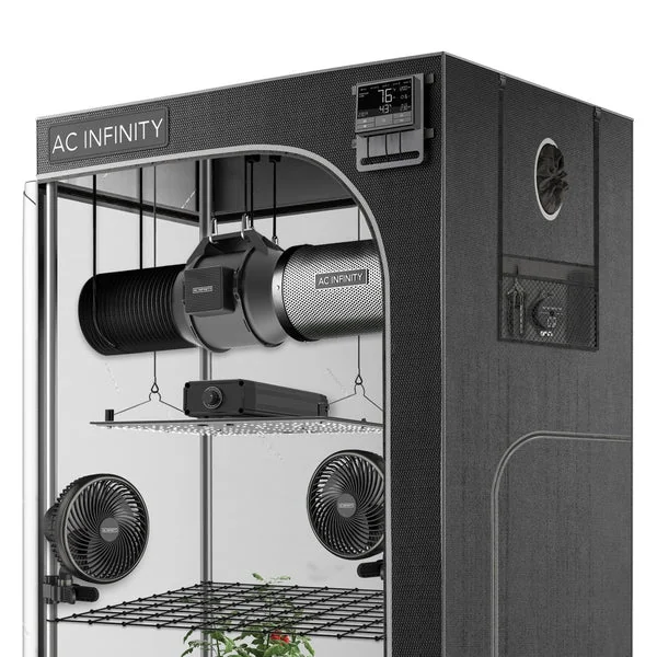 Growzelt System 4x4 mit intelligenter Steuerung Set für 4 Pflanzen