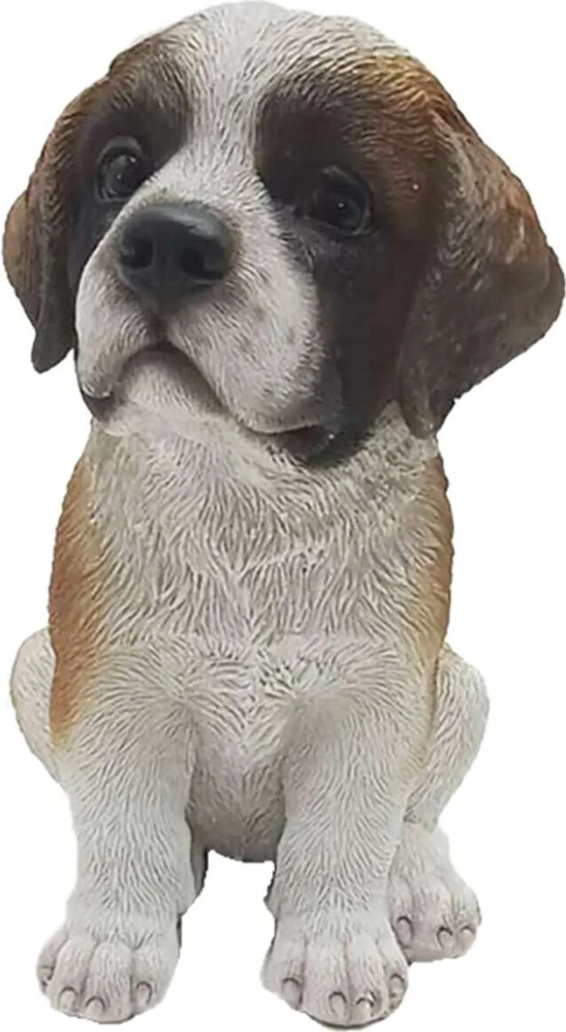 Esschert Design Hundewelpe Bernhardiner – sitzend, 19 cm