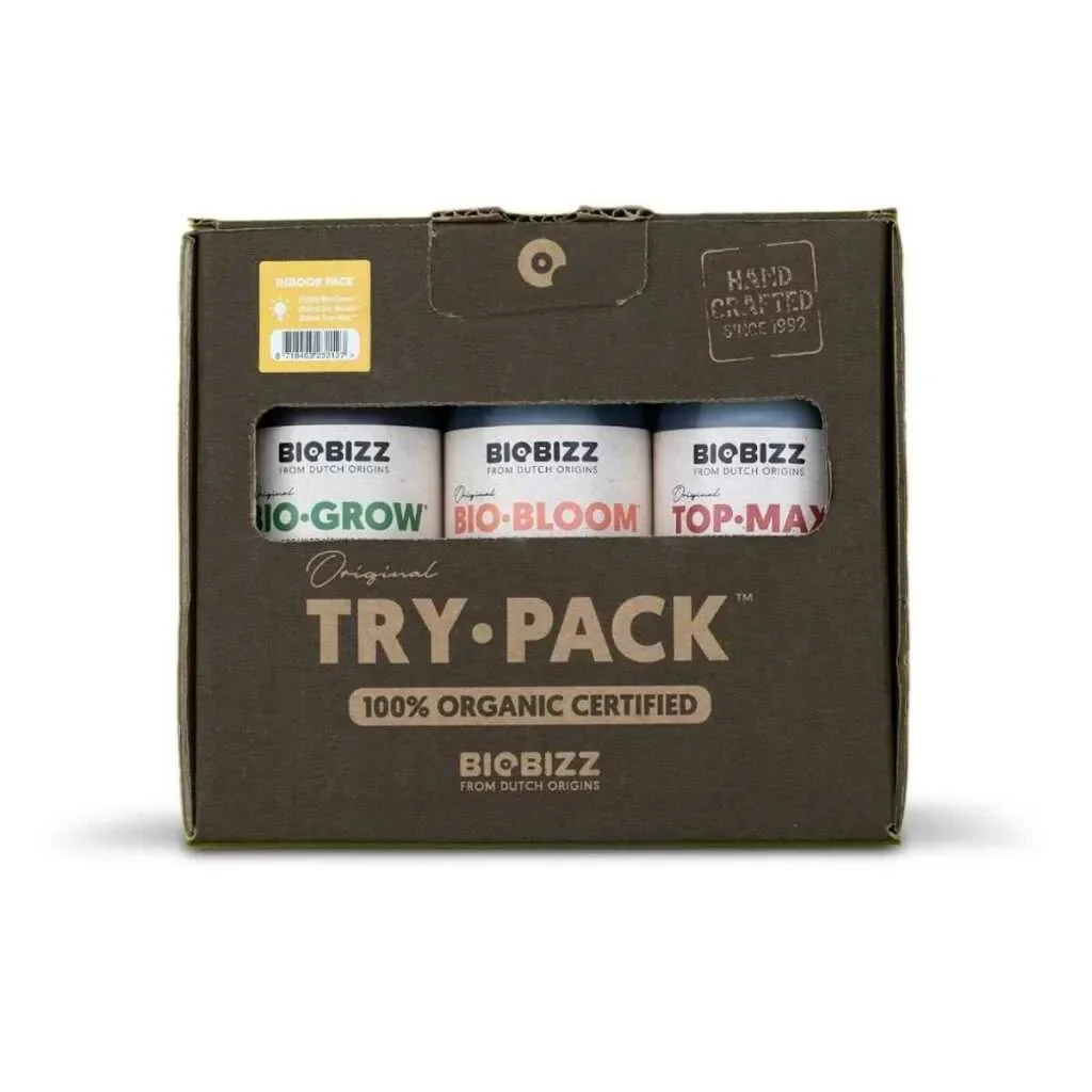 Biobizz - Trypack Indoor Bio Dünger Set für bis zu 4 Pflanzen