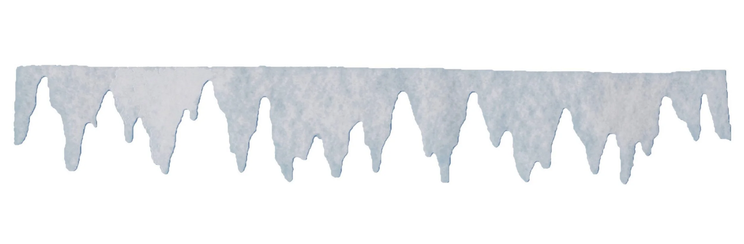 Fensterdekoration Winterdeko – 2x Eiszapfen-Girlande