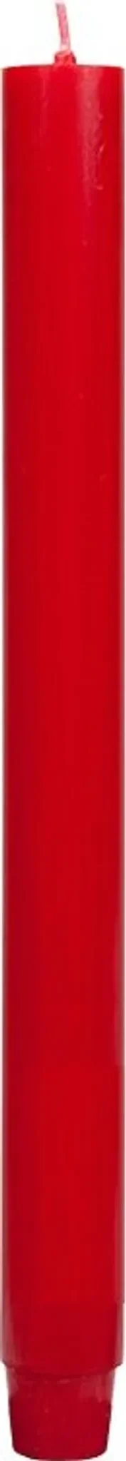 Durchgefärbte Stabkerze Rot – Rustikale Optik