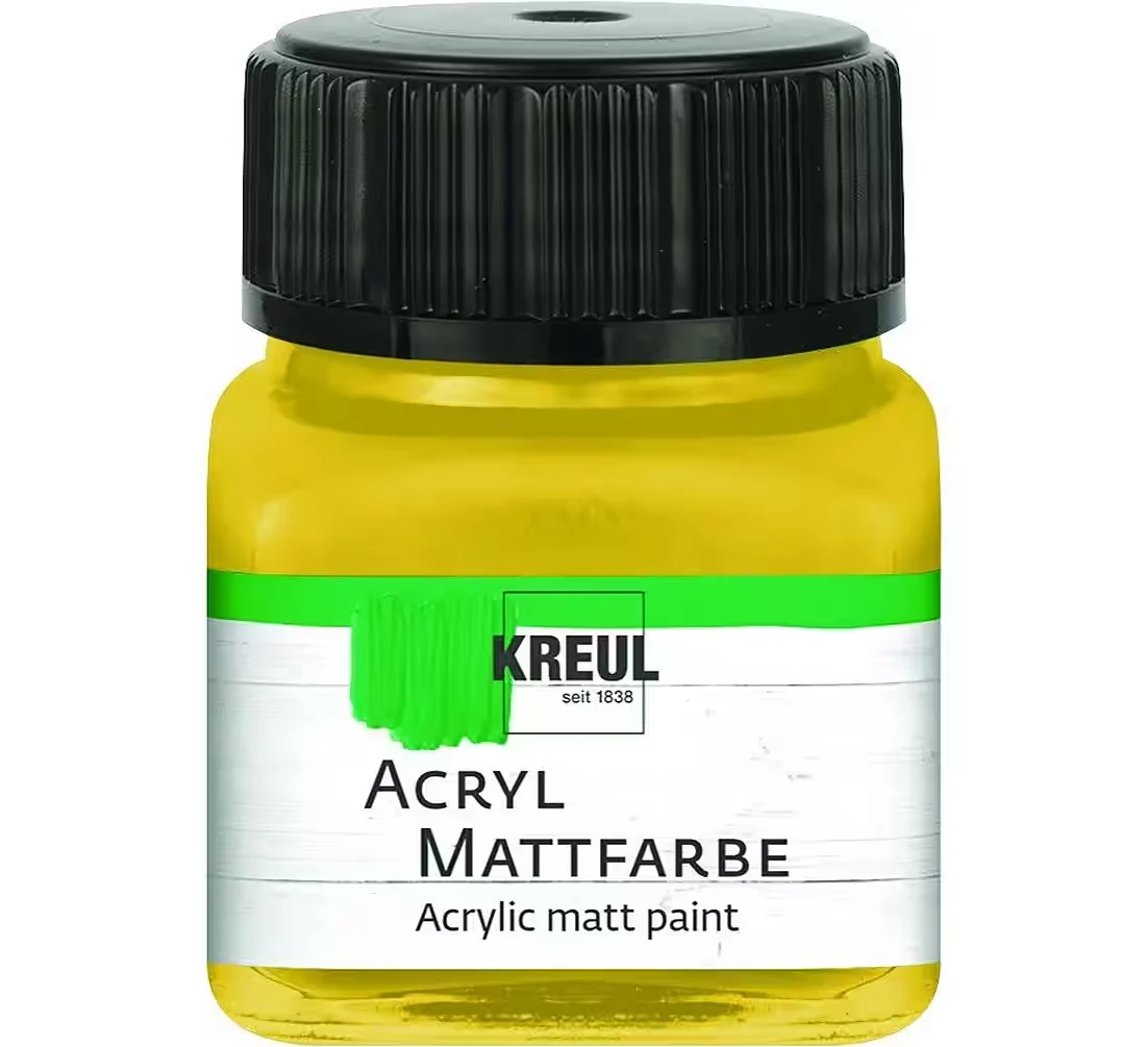 KREUL Acryl Mattfarbe – Gold, 20 ml