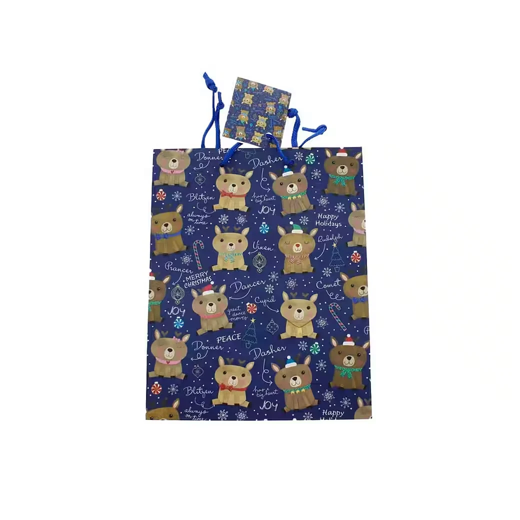 Geschenktasche "Rentiere"