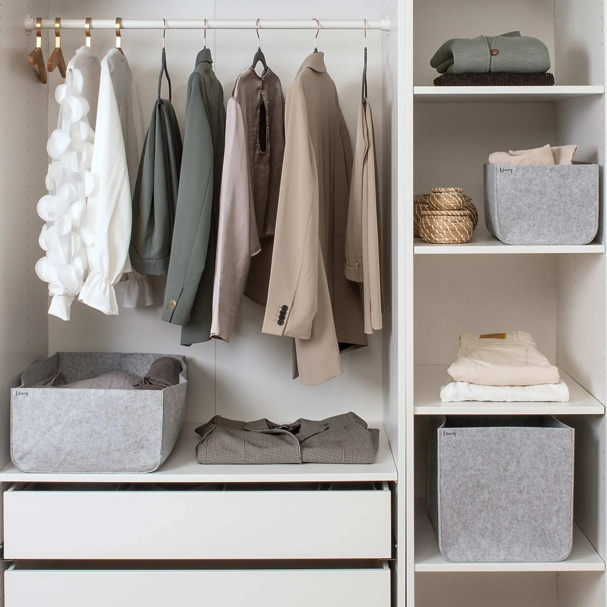 Lifeney Aufbewahrungsbox Größe M – Kleiderschrank Organizer