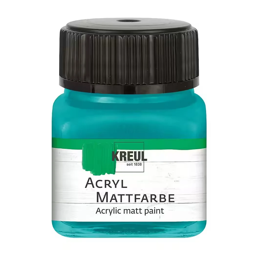 KREUL Acryl Mattfarbe – Türkis, 20 ml Glas