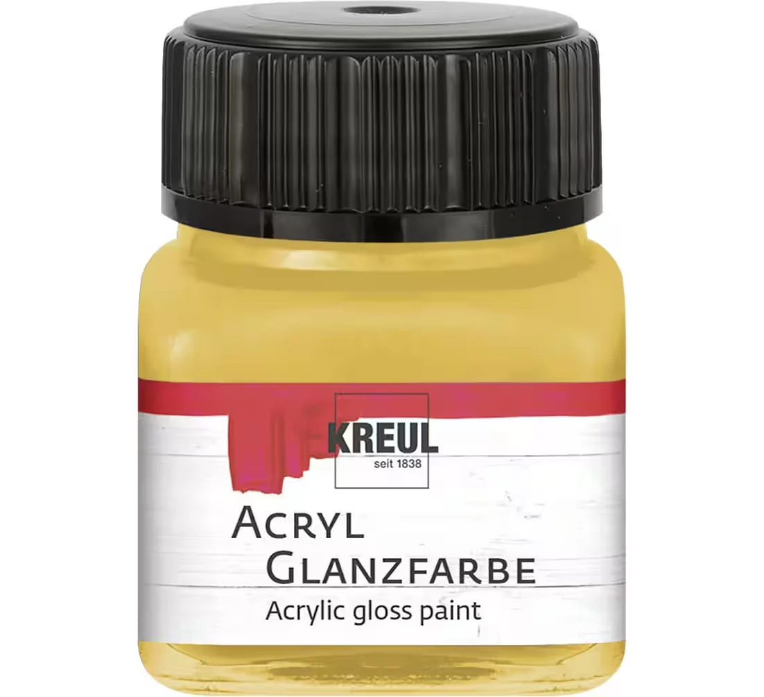KREUL Acryl Glanzfarbe – Gold, 20 ml