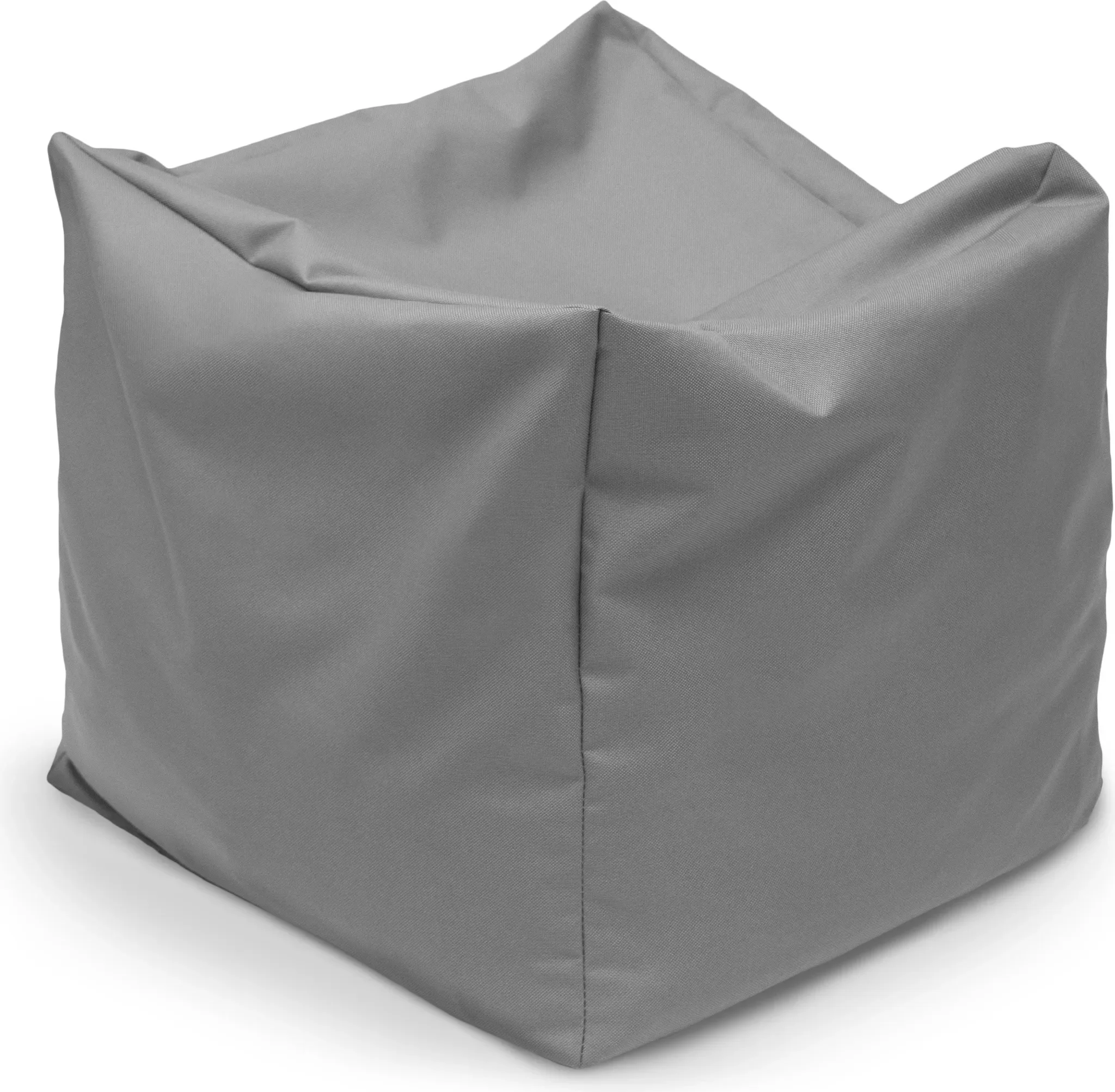 Amilian Sitzsack-Sitzwürfel – 35 × 35 × 35 cm, Anthrazit