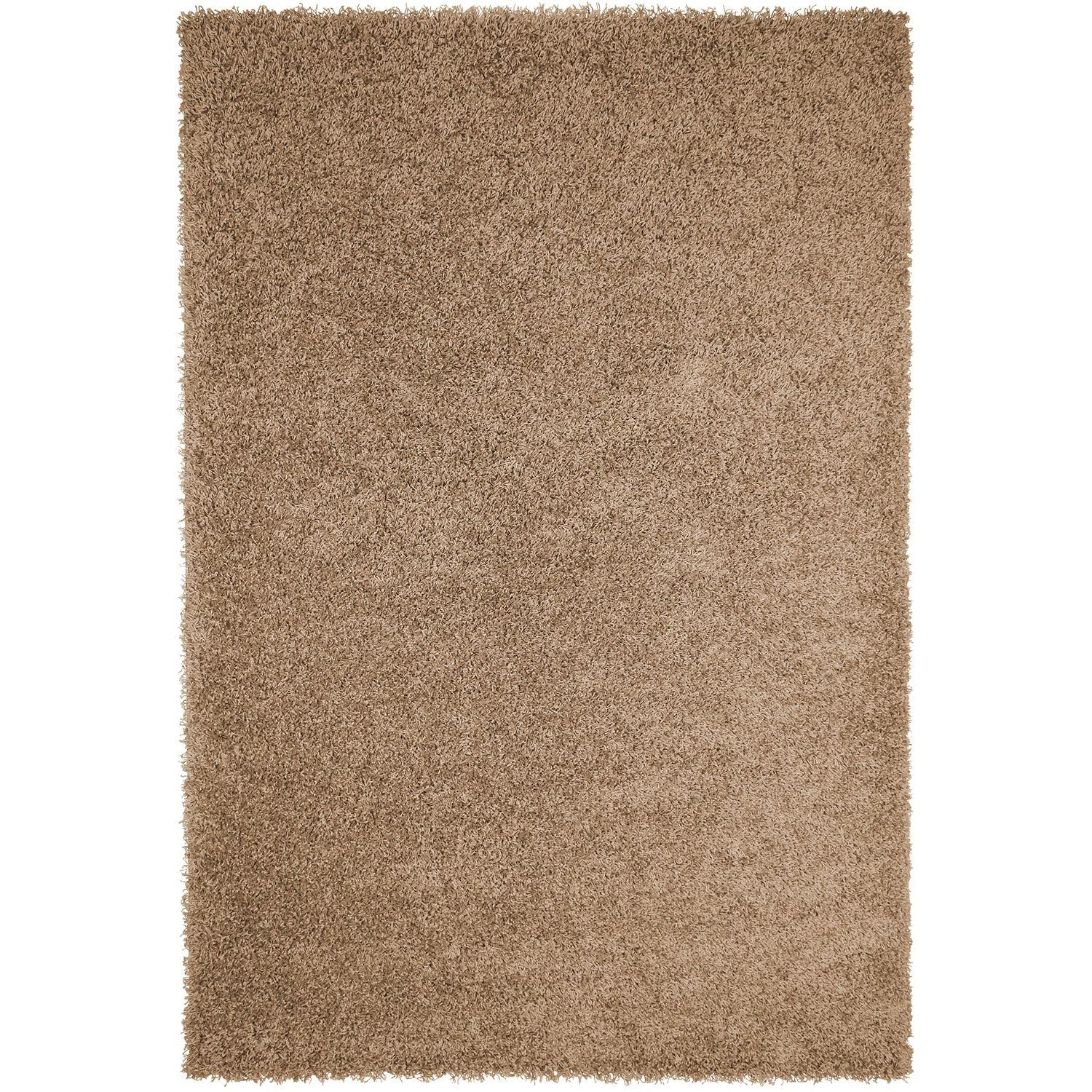 Hochflor-Teppich Shaggy – Beige, Rechteckig