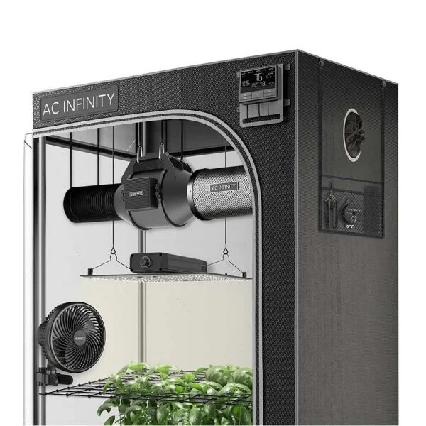 KI Growzelt System 2x4 Set mit KI Steuerung für 2 Pflanzen
