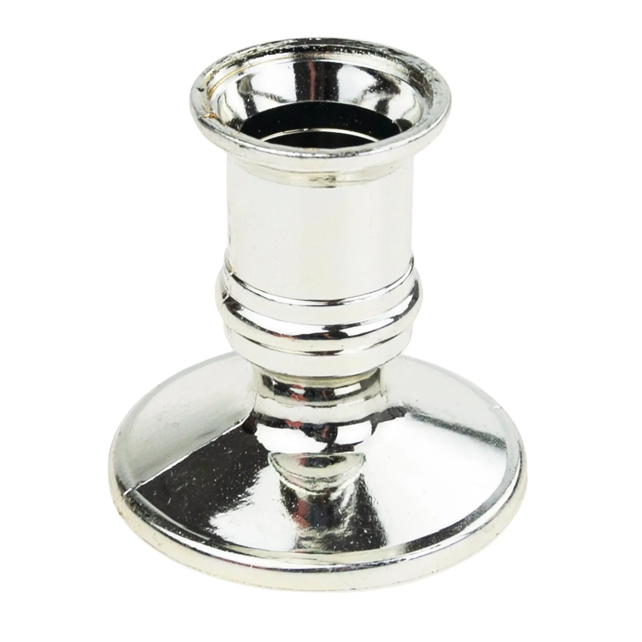 Einzelkonus-Kerzenläufer aus Kunststoff – Silber