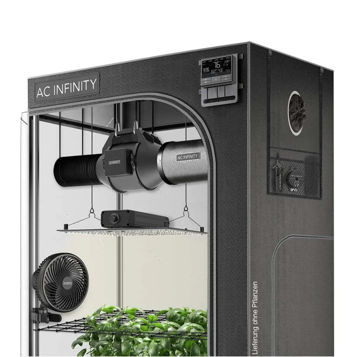 KI Growzelt System 3x3 Set dynamischer KI Steuerung für 3 Pflanzen