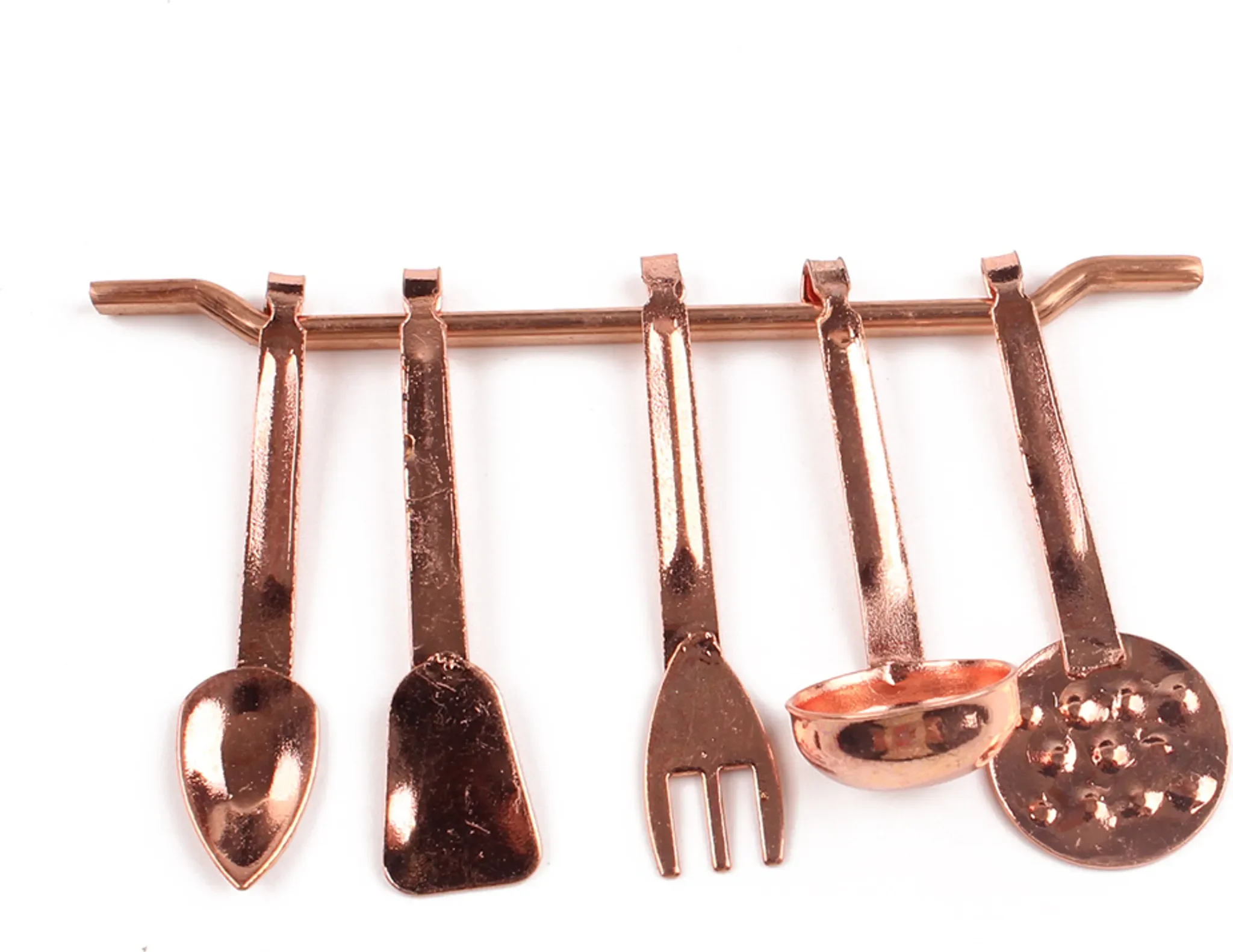 Puppenhaus Küche – Miniatur-Küchenhelfer, 6-teilig, Maßstab 1:12