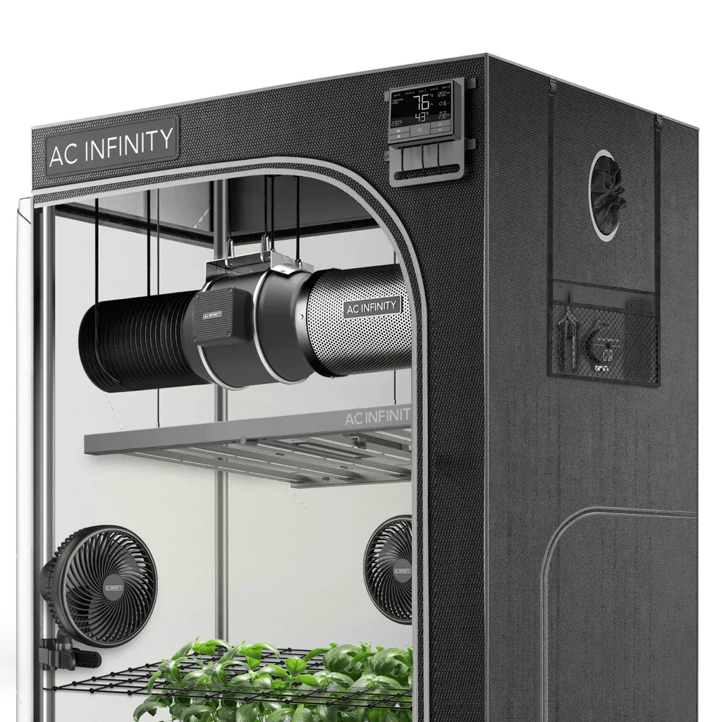 KI Growzelt System PRO 5x5 Set Beleuchtung und Luftfilter 6 Pflanzen
